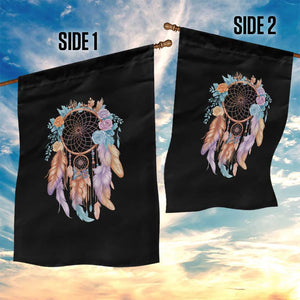 Dream Catcher Colorful Boho Floral Feather Graphic Garden Flag TS12 Print Your Wear