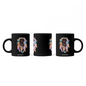 Dream Catcher Colorful Boho Floral Feather Graphic Coffee Mug TS12 Print Your Wear