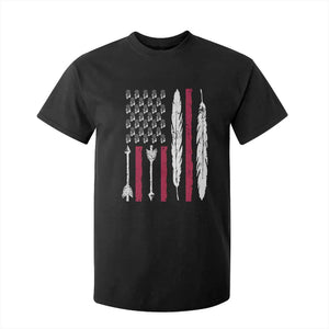 Vintage Native American Flag T Shirt For Kid Dreamcatcher And Feather Graphic TS12 Black Print Your Wear