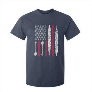 Vintage Native American Flag T Shirt For Kid Dreamcatcher And Feather Graphic TS12 Navy Print Your Wear