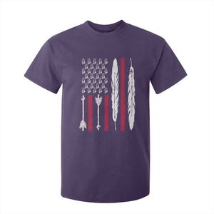 Vintage Native American Flag T Shirt For Kid Dreamcatcher And Feather Graphic TS12 Purple Print Your Wear