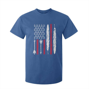 Vintage Native American Flag T Shirt For Kid Dreamcatcher And Feather Graphic TS12 Royal Blue Print Your Wear