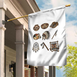 Indigenous Cultural Artifacts Garden Flag Native American Heritage Graphic TS12 Print Your Wear