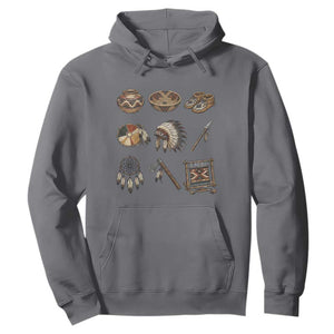 Indigenous Cultural Artifacts Hoodie Native American Heritage Graphic TS12 Charcoal Print Your Wear