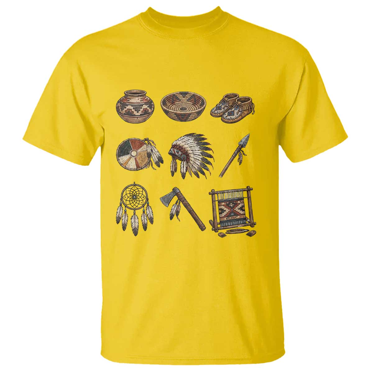 Indigenous Cultural Artifacts T Shirt Native American Heritage Graphic TS12 Daisy Print Your Wear