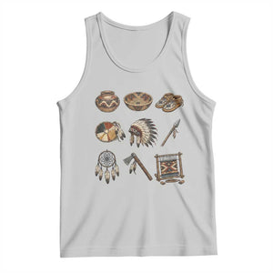 Indigenous Cultural Artifacts Tank Top Native American Heritage Graphic TS12 Ash Print Your Wear