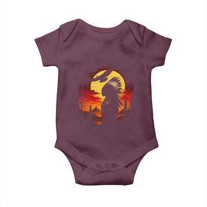 Vintage Native American Warrior Baby Onesie Indigenous Heritage Pride TS12 Maroon Print Your Wear