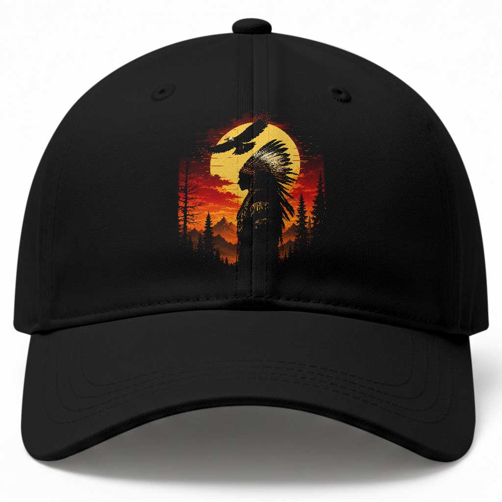 Vintage Native American Warrior Baseball Cap Indigenous Heritage Pride TS12 Print Your Wear