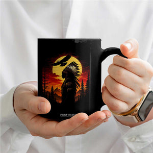 Vintage Native American Warrior Coffee Mug Indigenous Heritage Pride TS12 Print Your Wear
