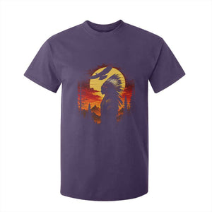 Vintage Native American Warrior T Shirt For Kid Indigenous Heritage Pride TS12 Purple Print Your Wear