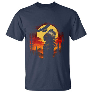Vintage Native American Warrior T Shirt Indigenous Heritage Pride TS12 Navy Print Your Wear