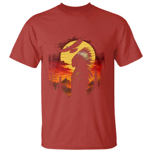 Vintage Native American Warrior T Shirt Indigenous Heritage Pride TS12 Red Print Your Wear