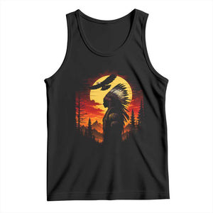 Vintage Native American Warrior Tank Top Indigenous Heritage Pride TS12 Black Print Your Wear