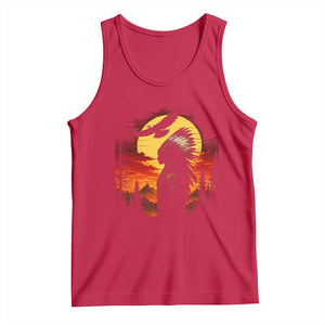 Vintage Native American Warrior Tank Top Indigenous Heritage Pride TS12 Red Print Your Wear