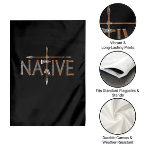 Western Style Tribal Feather Garden Flag Vintage Boho Graphic TS12 Print Your Wear