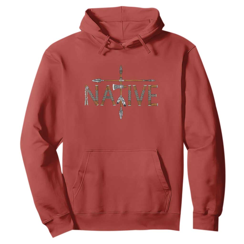 Western Style Tribal Feather Hoodie Vintage Boho Graphic TS12 Red Print Your Wear