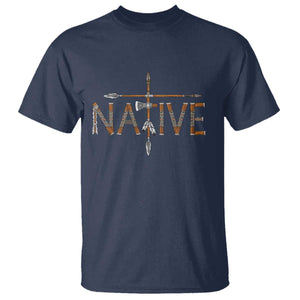 Western Style Tribal Feather T Shirt Vintage Boho Graphic TS12 Navy Print Your Wear