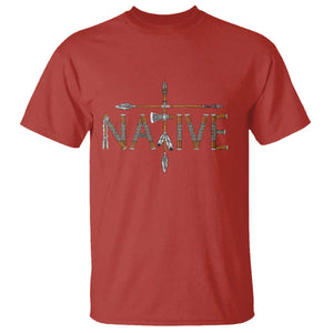 Western Style Tribal Feather T Shirt Vintage Boho Graphic TS12 Red Print Your Wear