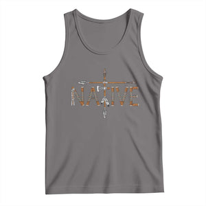 Western Style Tribal Feather Tank Top Vintage Boho Graphic TS12 Deep Heather Print Your Wear