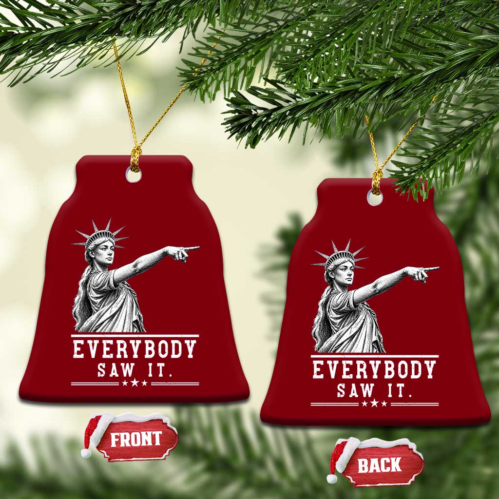 Liberty Has Spoken Everybody Saw It Ceramic Ornament Funny Pointing Statue Basketball Parody TS12 Print Your Wear