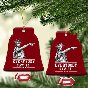 Liberty Has Spoken Everybody Saw It Ceramic Ornament Funny Pointing Statue Basketball Parody TS12 Print Your Wear