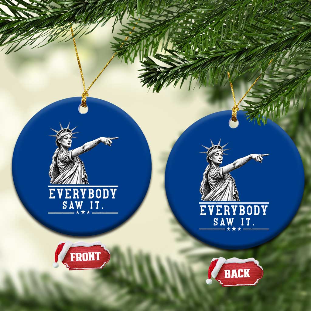 Liberty Has Spoken Everybody Saw It Ceramic Ornament Funny Pointing Statue Basketball Parody TS12 1pc Blue Print Your Wear