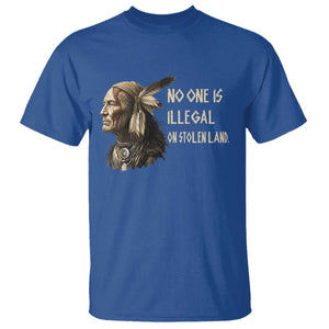 Indigenous Peoples Day Gift T Shirt No One Is Illegal On Stolen Land TS12 Royal Blue Print Your Wear