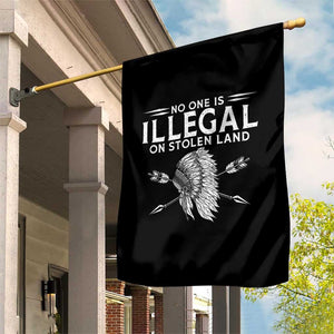 Honor Indigenous Peoples Garden Flag No One Is Illegal On Stolen Land TS12 Print Your Wear