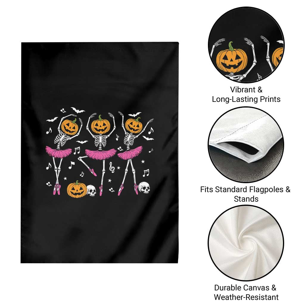 Ballet Skeleton Dance Garden Flag Funny Halloween Gift TS12 Print Your Wear