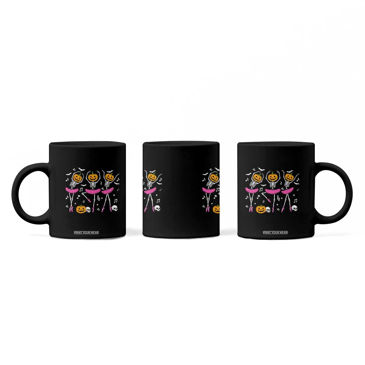 Ballet Skeleton Dance Coffee Mug Funny Halloween Gift TS12 Print Your Wear