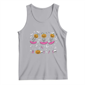 Ballet Skeleton Dance Tank Top Funny Halloween Gift TS12 Athletic Heather Print Your Wear
