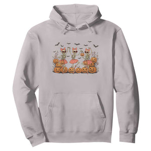 Funny Halloween Skeleton Dance Hoodie Gift For Ballet Lover TS12 Ice Gray Print Your Wear