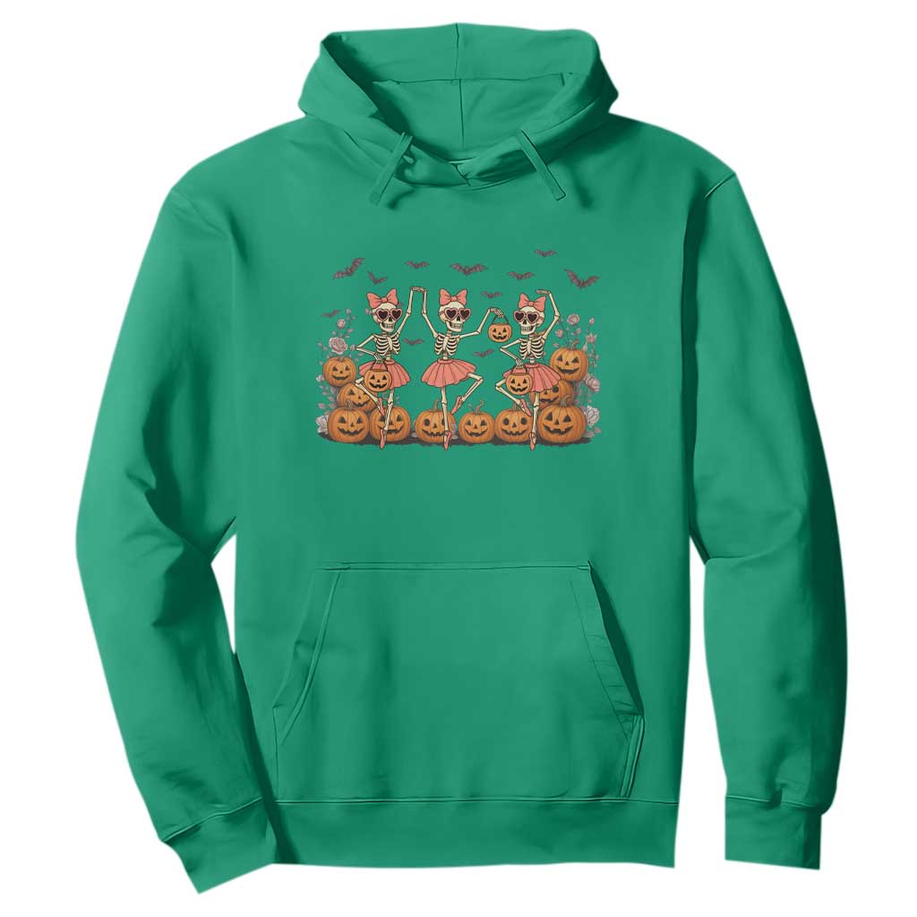Funny Halloween Skeleton Dance Hoodie Gift For Ballet Lover TS12 Irish Green Print Your Wear