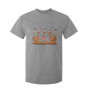 Funny Halloween Skeleton Dance T Shirt For Kid Gift For Ballet Lover TS12 Sport Gray Print Your Wear