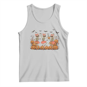 Funny Halloween Skeleton Dance Tank Top Gift For Ballet Lover TS12 Ash Print Your Wear