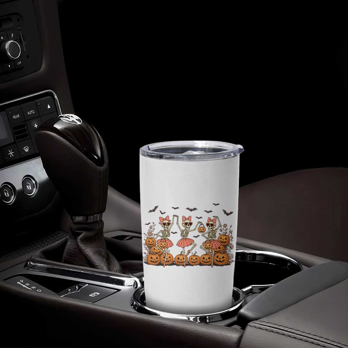 Funny Halloween Skeleton Dance Tumbler Cup Gift For Ballet Lover TS12 Print Your Wear