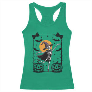 Funny Skeleton Witches Dance Ballet Racerback Tank Top Halloween Gift TS12 Irish Green Print Your Wear