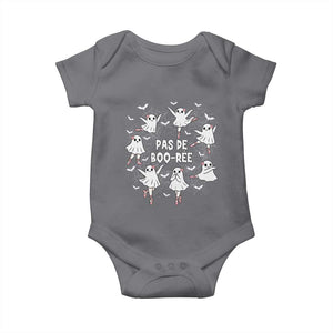 Halloween Ballet Ghost Baby Onesie Pas De Boo Ree Gift TS12 Charcoal Print Your Wear