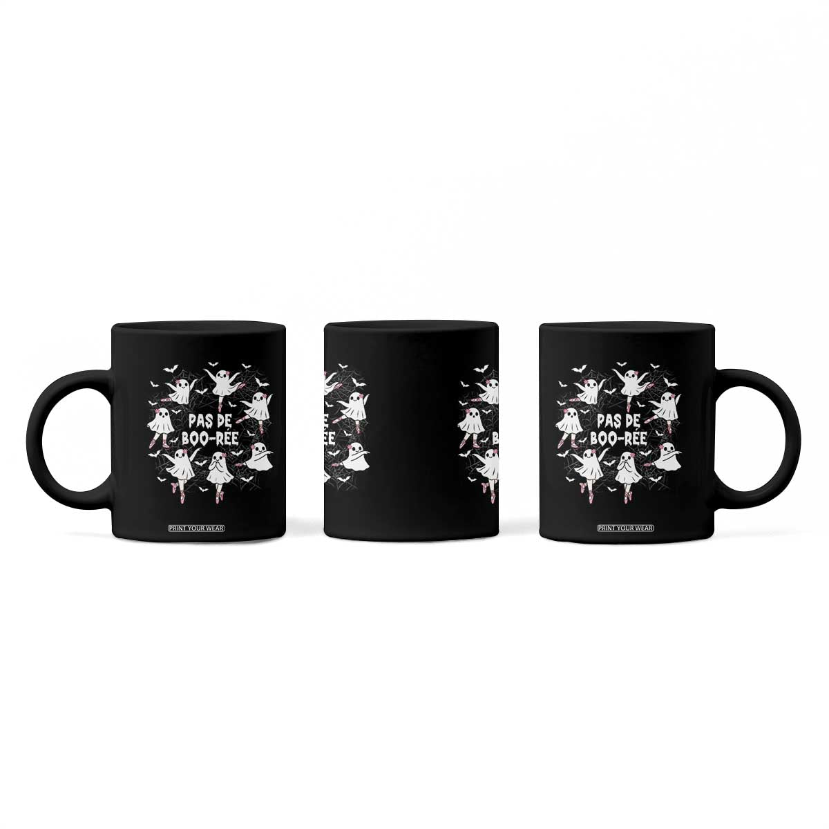 Halloween Ballet Ghost Coffee Mug Pas De Boo Ree Gift TS12 Print Your Wear