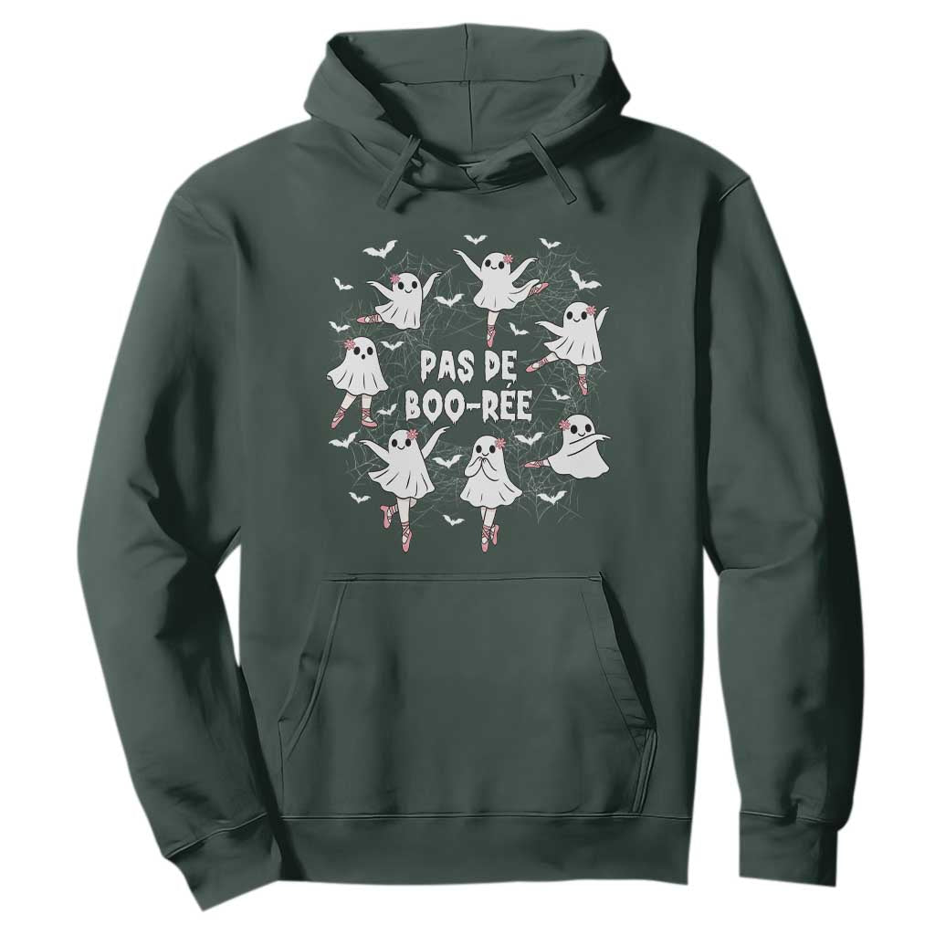 Halloween Ballet Ghost Hoodie Pas De Boo Ree Gift TS12 Dark Forest Green Print Your Wear