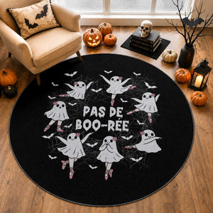 Halloween Ballet Ghost Round Rug Pas De Boo Ree Gift