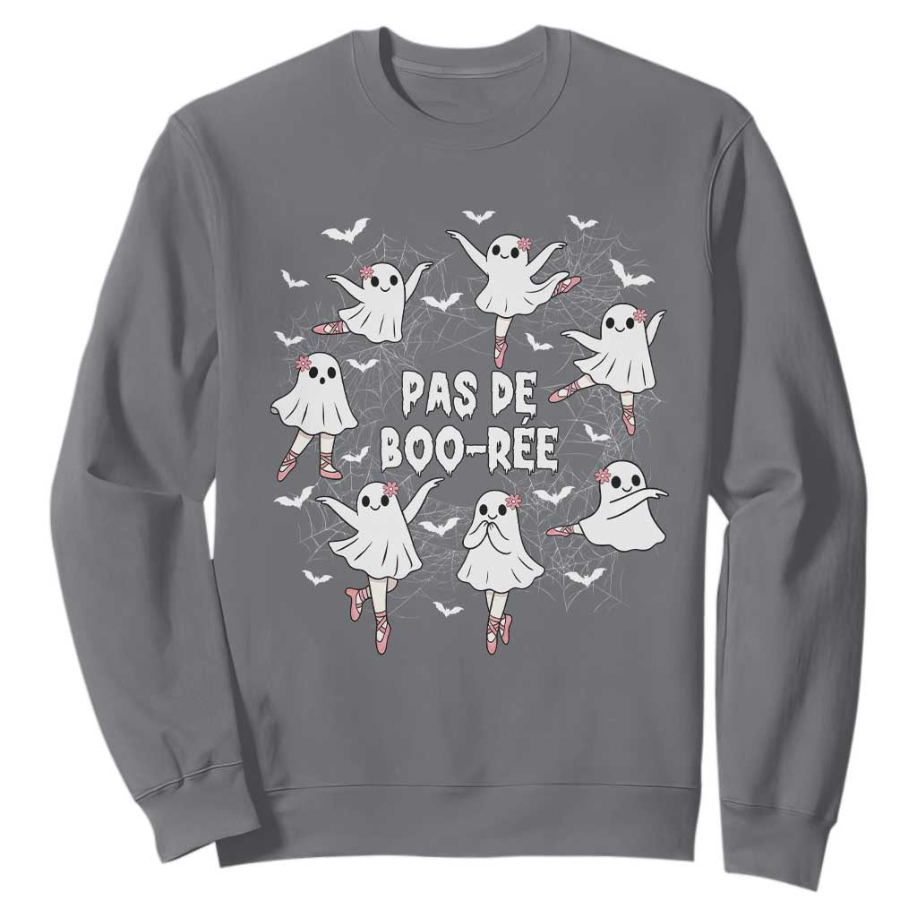 Halloween Ballet Ghost Sweatshirt Pas De Boo Ree Gift TS12 Charcoal Print Your Wear