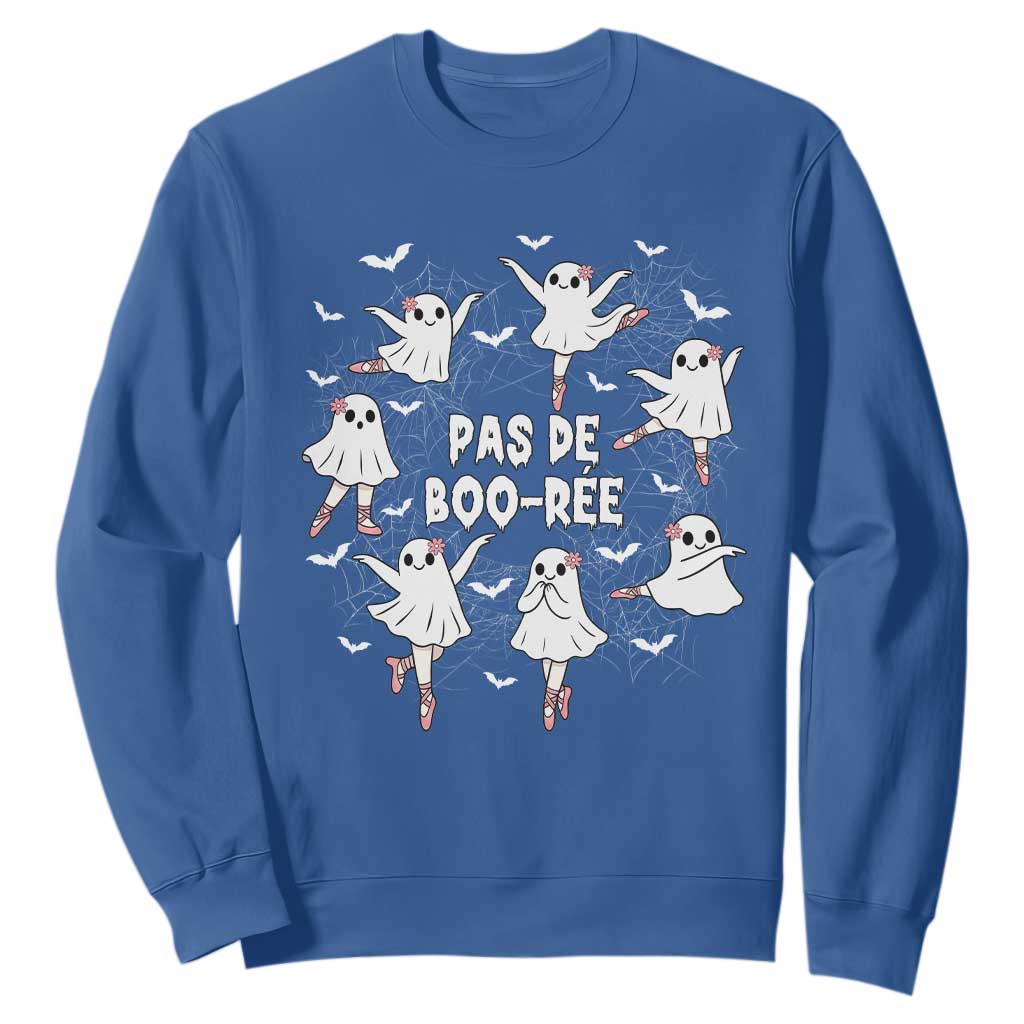 Halloween Ballet Ghost Sweatshirt Pas De Boo Ree Gift TS12 Royal Blue Print Your Wear
