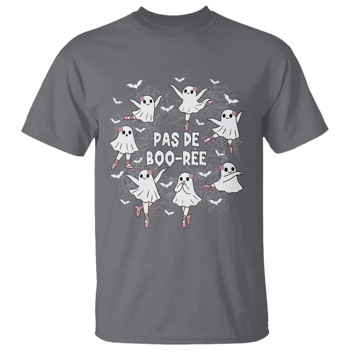 Halloween Ballet Ghost T Shirt Pas De Boo Ree Gift TS12 Charcoal Print Your Wear