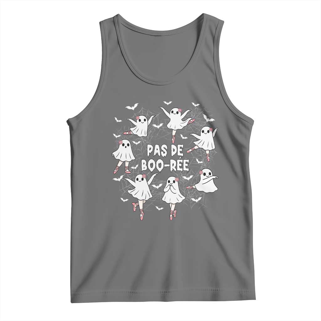 Halloween Ballet Ghost Tank Top Pas De Boo Ree Gift TS12 Black Heather Print Your Wear