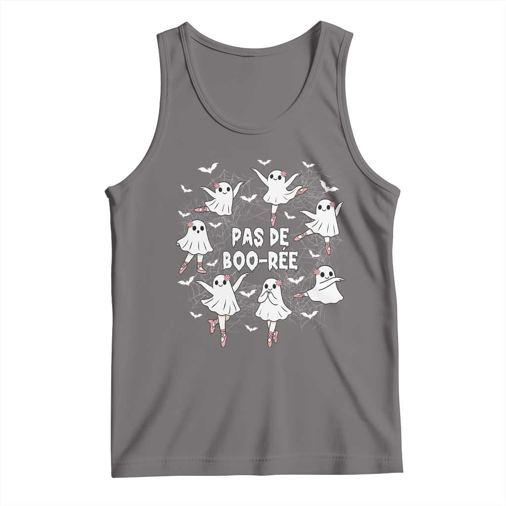Halloween Ballet Ghost Tank Top Pas De Boo Ree Gift TS12 Deep Heather Print Your Wear