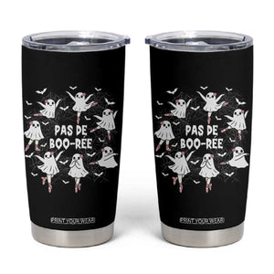 Halloween Ballet Ghost Tumbler Cup Pas De Boo Ree Gift TS12 Black Print Your Wear