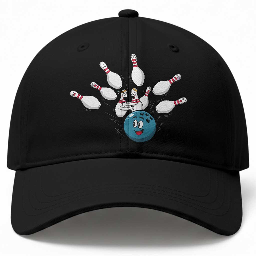 Funny Sport Bowler Gift Baseball Cap Bowling Ball Chasing Pins TS12 Print Your Wear