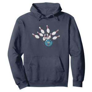 Funny Sport Bowler Gift Hoodie Bowling Ball Chasing Pins TS12 Navy Print Your Wear