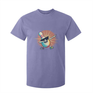 Dabbing Bowling Pin T Shirt For Kid Funny Player Gift TS12 Violet Print Your Wear